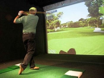 57% off Golf Simulator Session for Four with Burger Each - £25