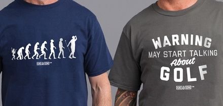 Men's Golf Enthusiasts Cotton T-Shirts